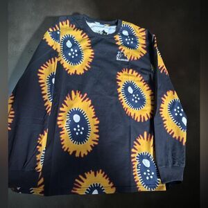 Real Bad Man Long Sleeve T Shirt Men's M BNWOT Black Orange Graphic LA